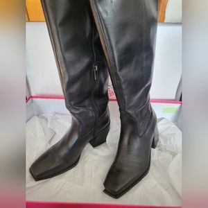 Vince Camuto Sangeti Snip Toe Block-Heel Tall Boots